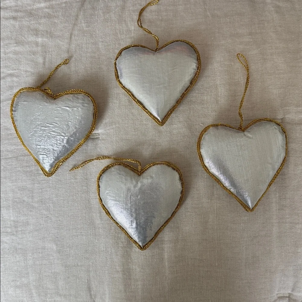 Heart Ornaments - Set of 4